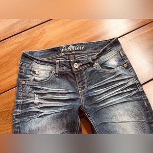 Y2K Premiere by Rue 21 Dark Wash Low-Rise Bootcut  Women’s Jeans